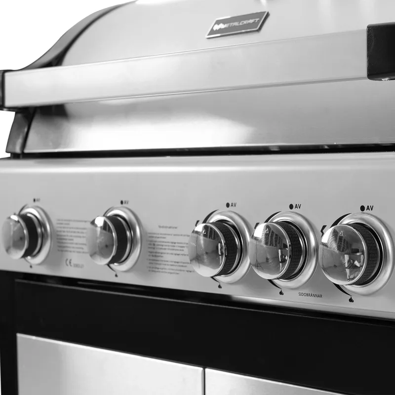 Gasolgrill med 4 rostfria brännare | Charleston - Trädgård & spabad - Grillar & matlagning utomhus - Gasolgrill