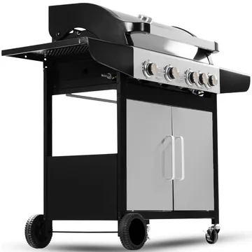 Gasolgrill med 4 rostfria brännare | Charleston - Trädgård & spabad - Grillar & matlagning utomhus - Gasolgrill