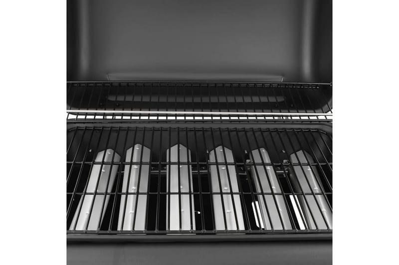 Gasolgrill med 6 brännare svart - Svart - Trädgård & spabad - Grillar & matlagning utomhus - Gasolgrill