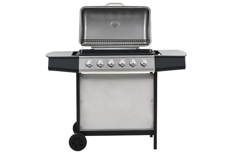 Gasolgrill med 6 grillzoner rostfritt stål silver - Silver - Trädgård & spabad - Grillar & matlagning utomhus - Gasolgrill