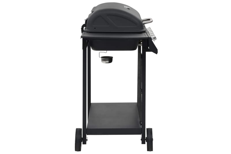 Gasolgrill med 6 grillzoner stål svart - Svart - Trädgård & spabad - Grillar & matlagning utomhus - Gasolgrill
