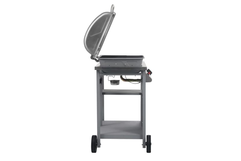 Gasolgrill med sidobord i 3 nivåer silver - Silver - Trädgård & spabad - Grillar & matlagning utomhus - Gasolgrill