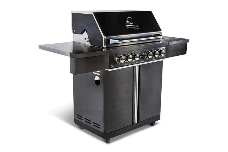 Gasolgrill Rostfri - Svart - Gasolgrill