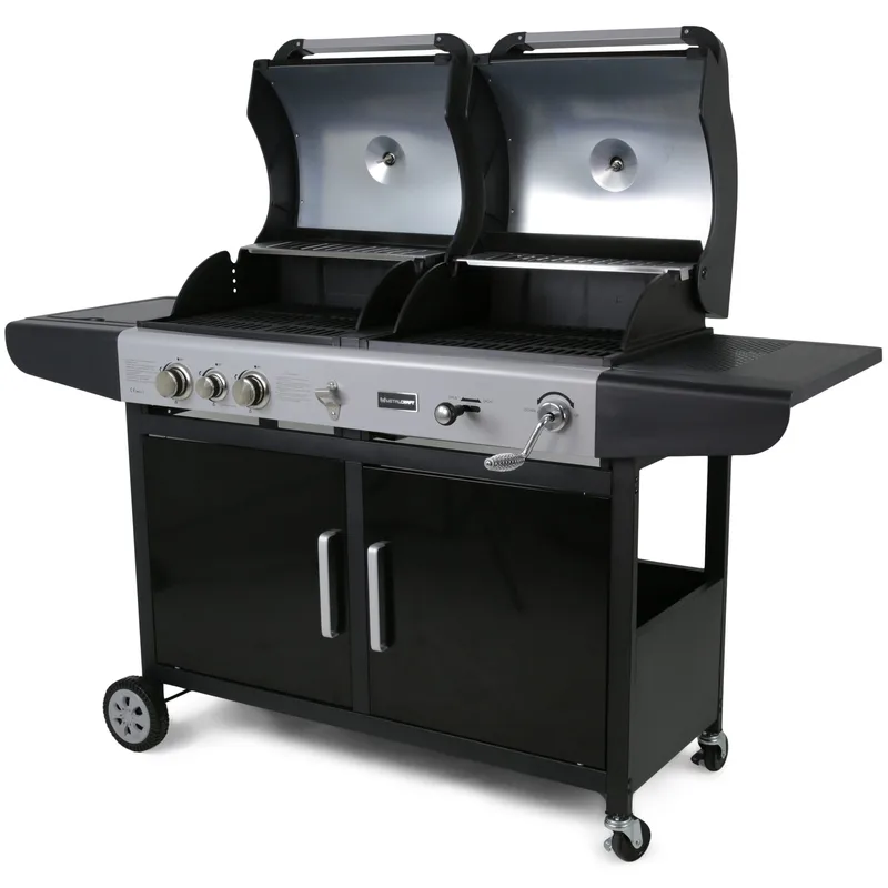 Kombinerad gasol- och kolgrill | Savannah - Trädgård & spabad - Grillar & matlagning utomhus - Gasolgrill