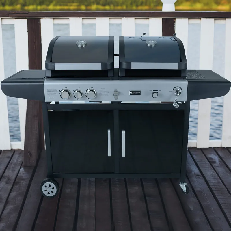 Kombinerad gasol- och kolgrill | Savannah - Trädgård & spabad - Grillar & matlagning utomhus - Gasolgrill