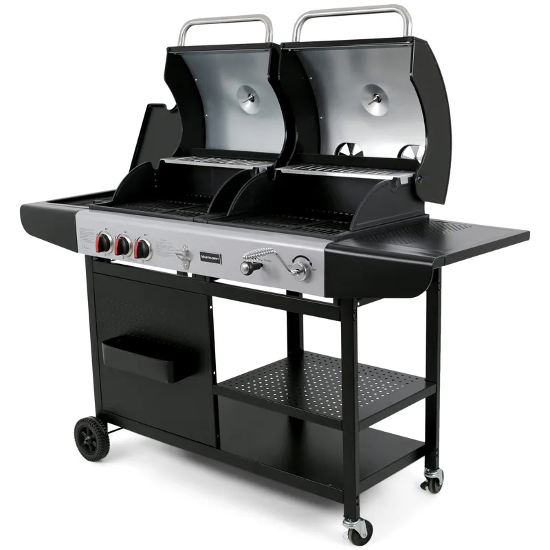 Kombinerad kol- och gasolgrill | Aurora - Trädgård & spabad - Grillar & matlagning utomhus - Gasolgrill