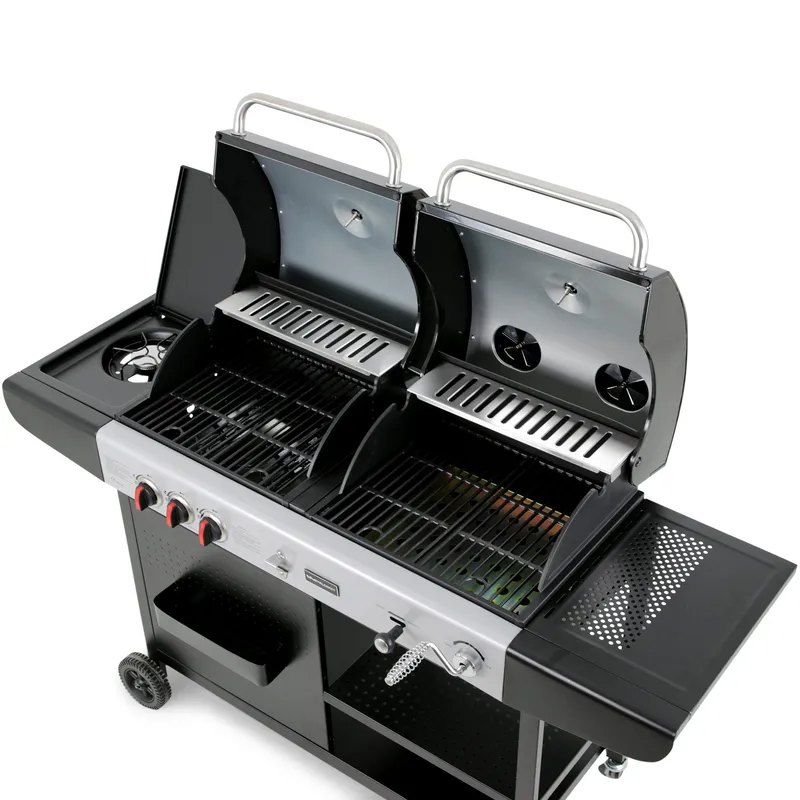 Kombinerad kol- och gasolgrill | Aurora - Trädgård & spabad - Grillar & matlagning utomhus - Gasolgrill