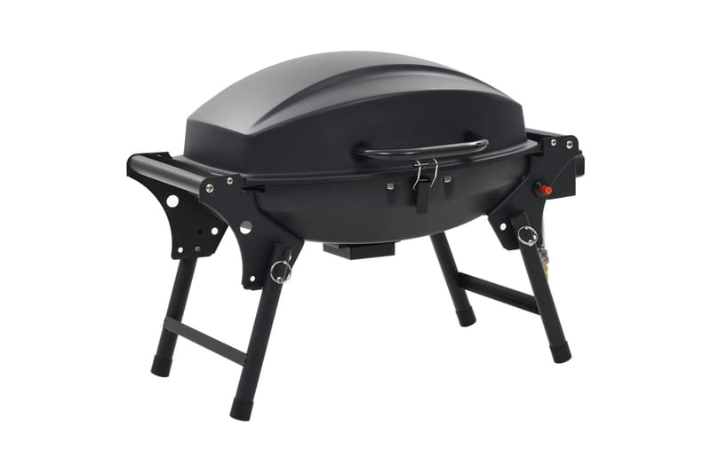 Portabel gasolgrill med kokzon svart - Svart - Trädgård & spabad - Grillar & matlagning utomhus - Gasolgrill