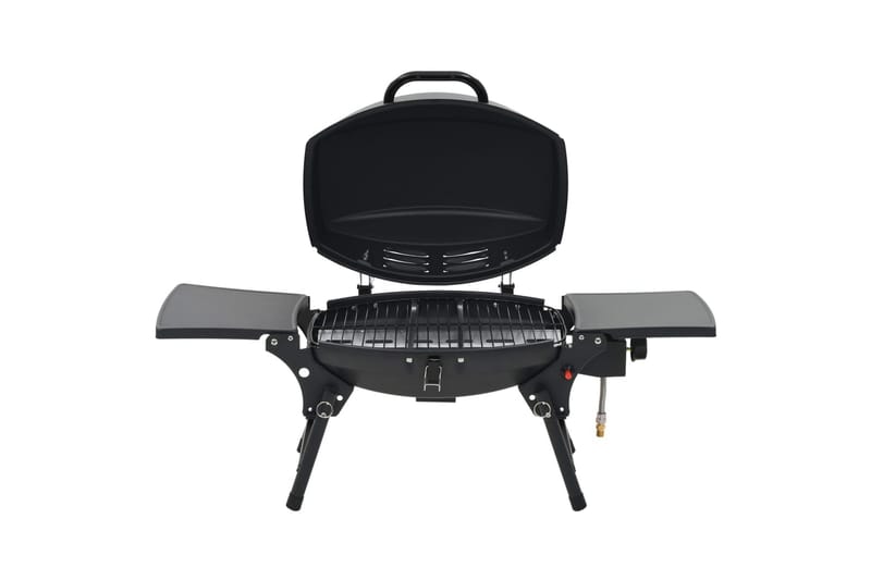Portabel gasolgrill med kokzon svart - Svart - Trädgård & spabad - Grillar & matlagning utomhus - Gasolgrill