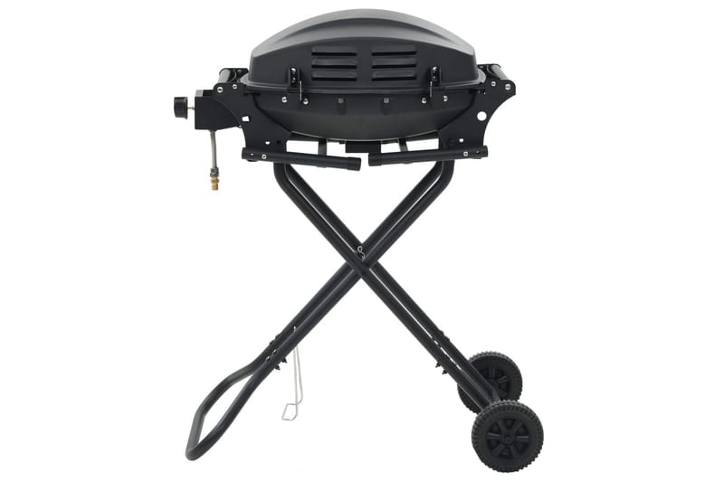 Portabel gasolgrill med kokzon svart - Svart - Trädgård & spabad - Grillar & matlagning utomhus - Gasolgrill