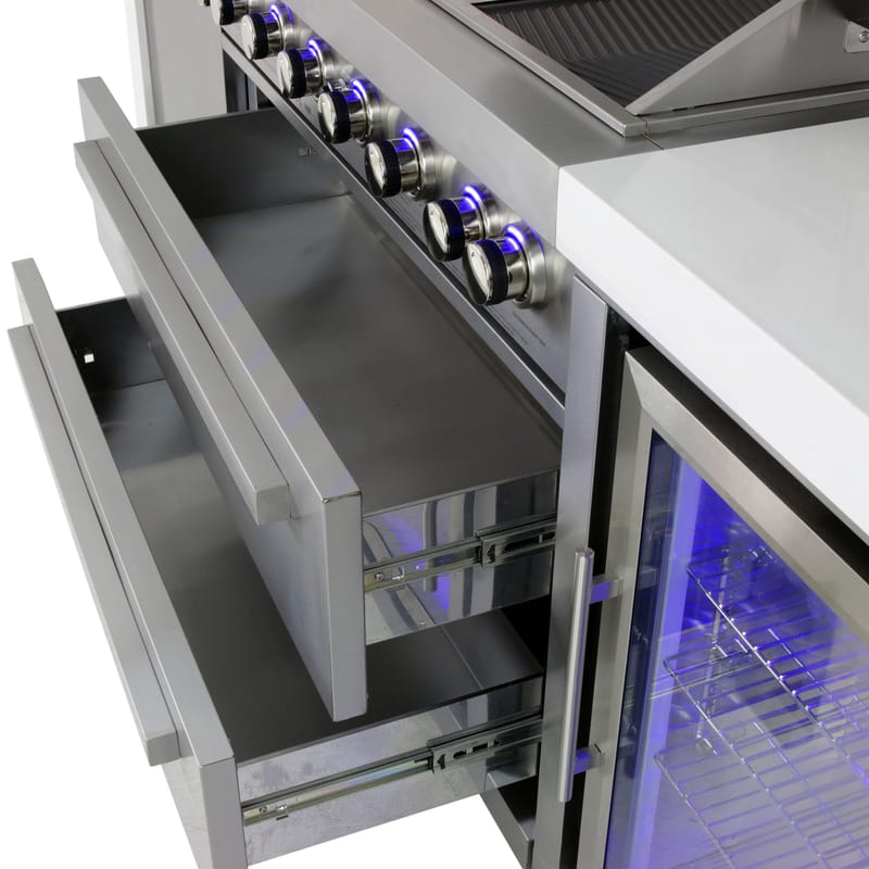 Stor rostfri gasolgrill/utekök | Austin - Trädgård & spabad - Grillar & matlagning utomhus - Gasolgrill