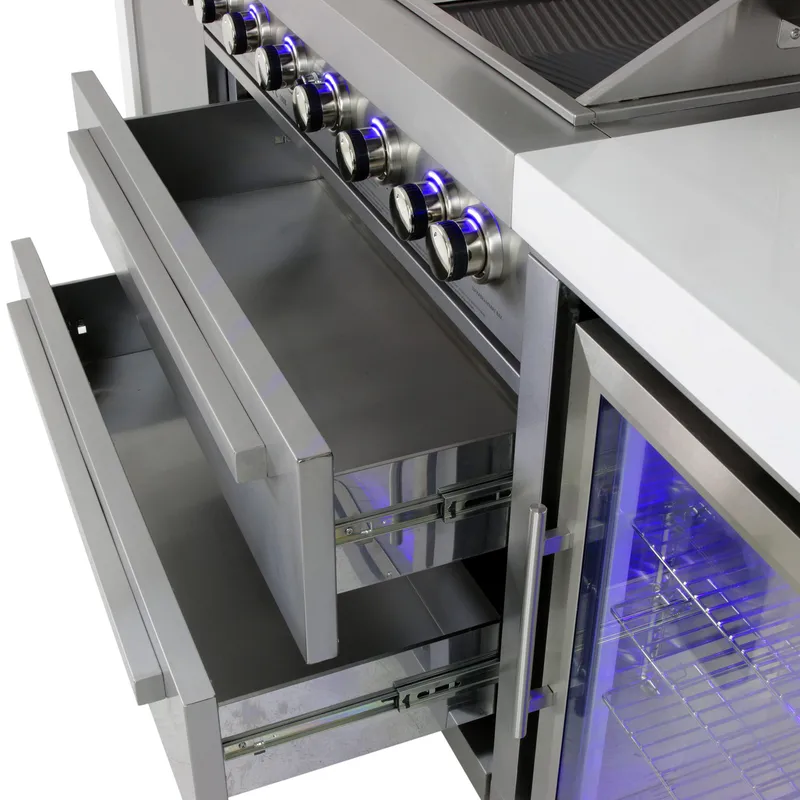 Stor rostfri gasolgrill/utekök | Austin - Trädgård & spabad - Grillar & matlagning utomhus - Gasolgrill