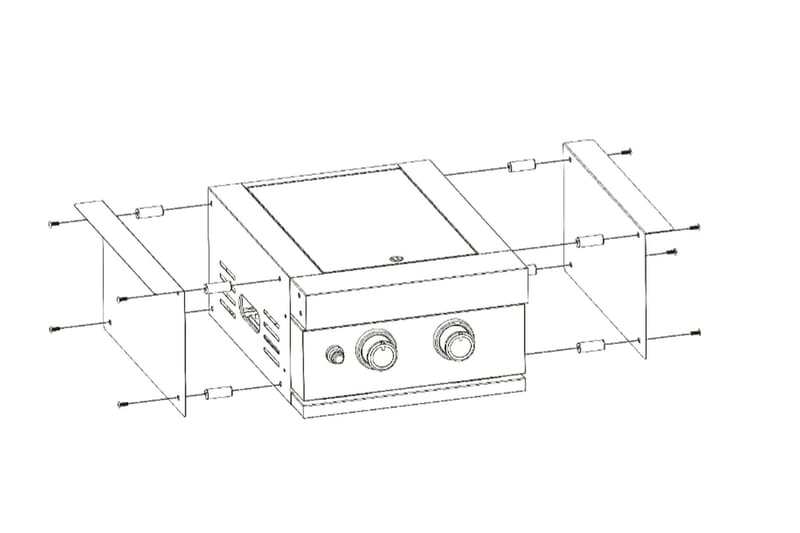 Built-in - Sidobrännare - Myoutdoorkitchen - Grilltillbehör - Grillwok & stekhäll