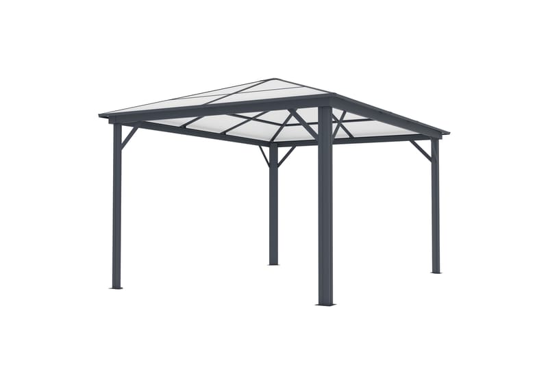 Fornorth Paviljong 300x395x251 cm - Mörk Grå - Utemöbler - Solskydd - Paviljong