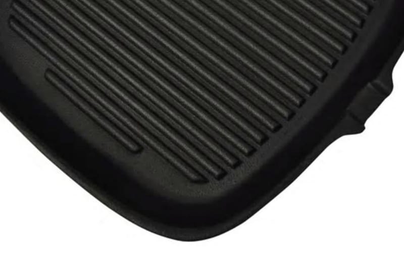 Gjutjärnspanna grill 24x23 cm - Svart - Trädgård & spabad - Grillar & matlagning utomhus - Grilltillbehör