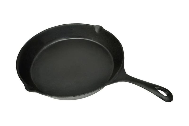 Gjutjärnspanna grill 30 cm rund - Svart - Trädgård & spabad - Grillar & matlagning utomhus - Grilltillbehör