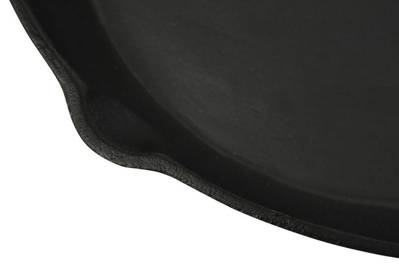 Gjutjärnspanna grill 30 cm rund - Svart - Trädgård & spabad - Grillar & matlagning utomhus - Grilltillbehör