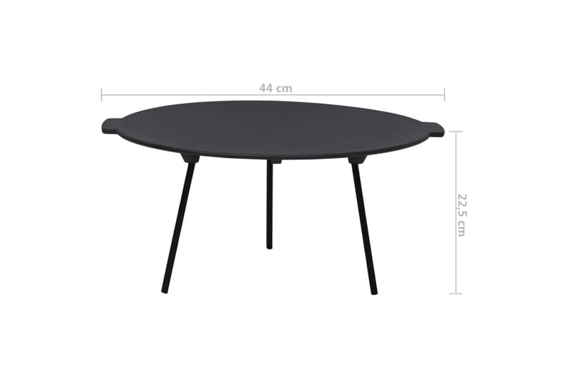 Grillplatta Ã˜44 cm gjutjärn - Svart - Trädgård & spabad - Grillar & matlagning utomhus - Grilltillbehör