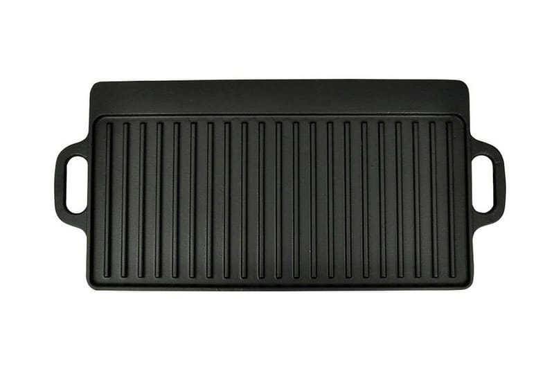 Grillplatta 2 st gjutjärn vändbar 38x23 cm - Trädgård & spabad - Grillar & matlagning utomhus - Grilltillbehör