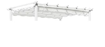 Hillerstorp Skanör Pergolatak 300 x 400 cm - Vit - Utemöbler - Solskydd - Pergola