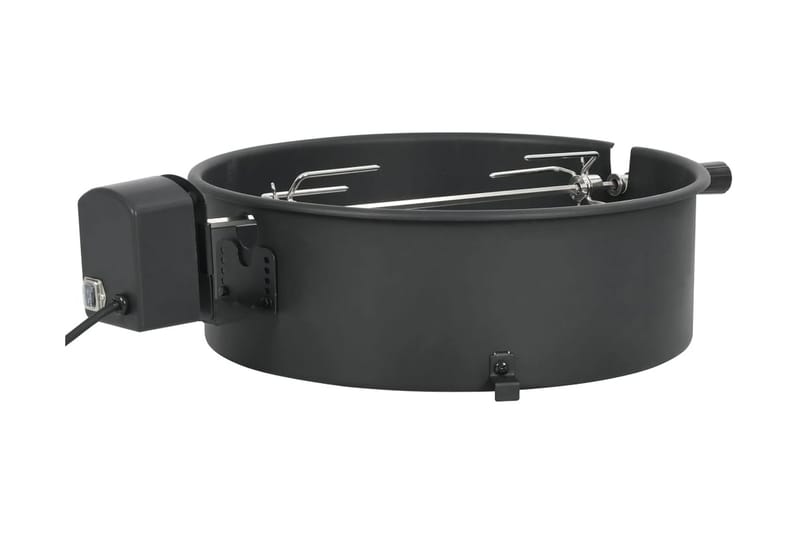 Rotisserieset med ring grill 47 cm svart - Svart - Trädgård & spabad - Grillar & matlagning utomhus - Grilltillbehör - Grillställ & rotisserie