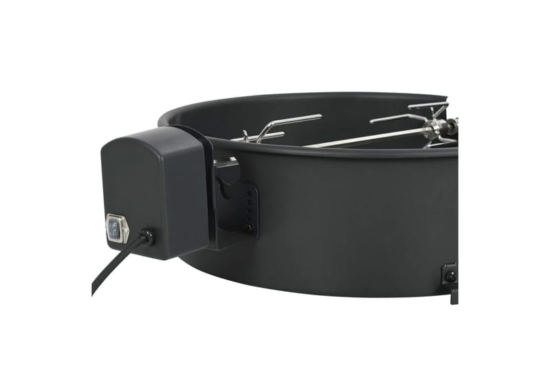 Rotisserieset med ring grill 47 cm svart - Svart - Trädgård & spabad - Grillar & matlagning utomhus - Grilltillbehör - Grillställ & rotisserie
