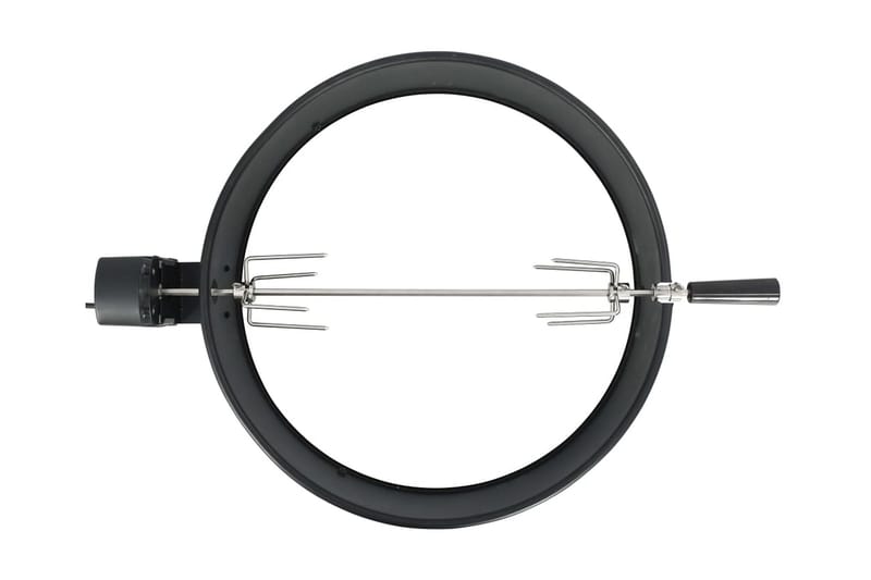 Rotisserieset med ring grill 57 cm svart - Svart - Trädgård & spabad - Grillar & matlagning utomhus - Grilltillbehör - Grillställ & rotisserie