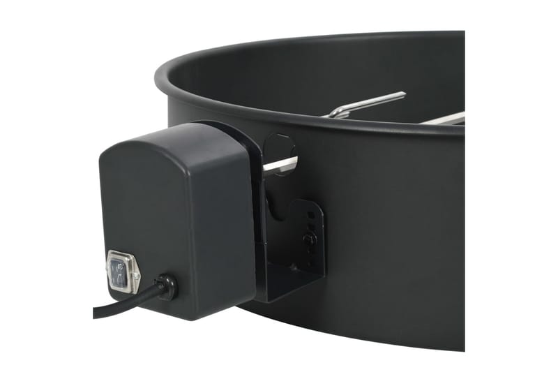 Rotisserieset med ring grill 57 cm svart - Svart - Trädgård & spabad - Grillar & matlagning utomhus - Grilltillbehör - Grillställ & rotisserie