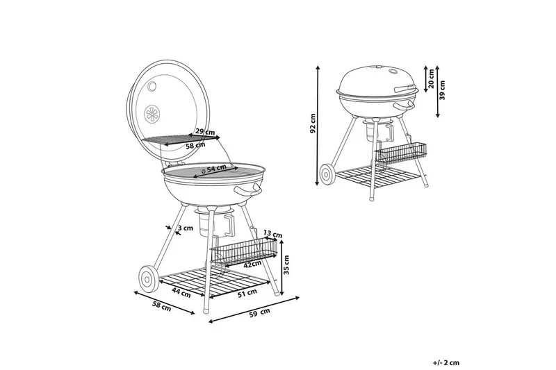 Kolgrill Marapi - Trädgård & spabad - Grillar & matlagning utomhus - Kolgrillar - Klotgrillar