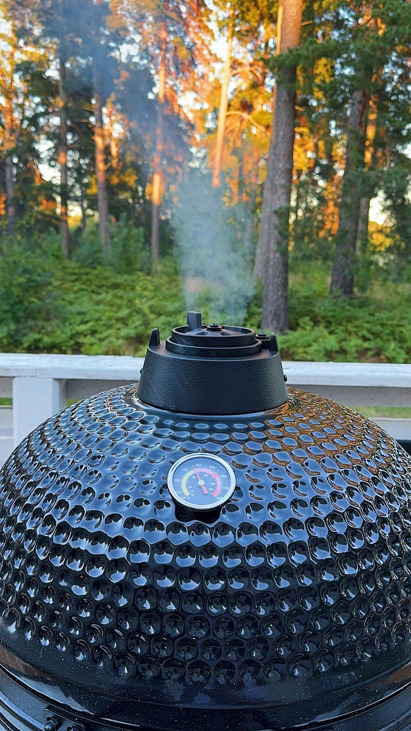 Kamado Grill | Keramisk Grill BBQ | Ø45 cm  | Svart - Trädgård & spabad - Grillar & matlagning utomhus - Kolgrillar - Klotgrillar
