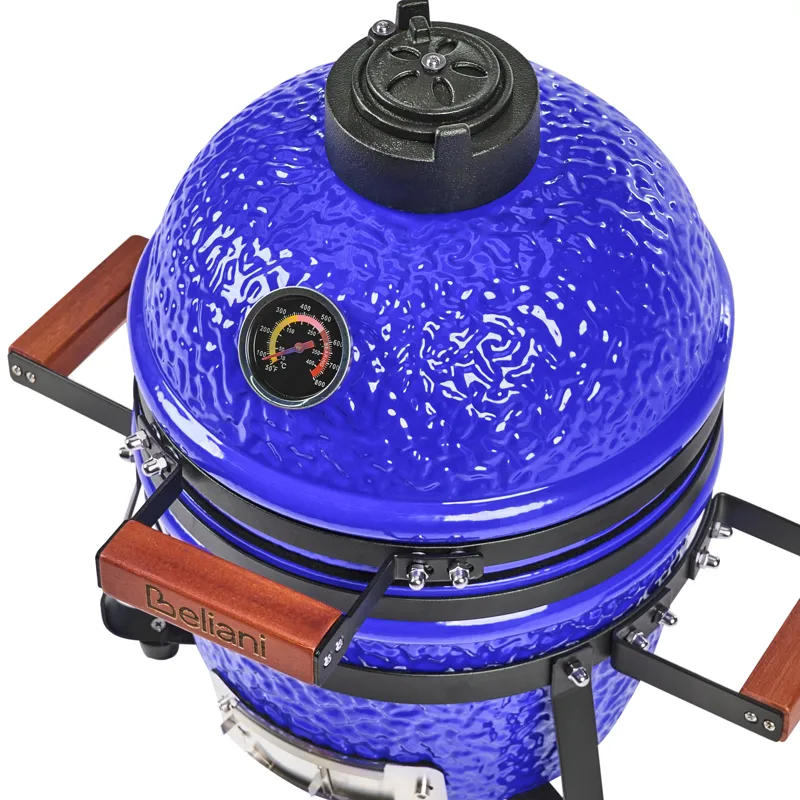 Kamado Kolgrill Keramik - Blå - Trädgård & spabad - Grillar & matlagning utomhus - Kolgrillar - Klotgrillar