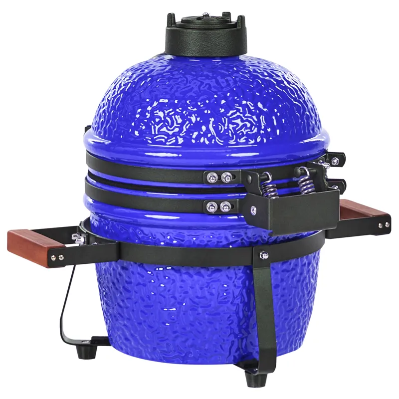 Kamado Kolgrill Keramik - Blå - Trädgård & spabad - Grillar & matlagning utomhus - Kolgrillar - Klotgrillar