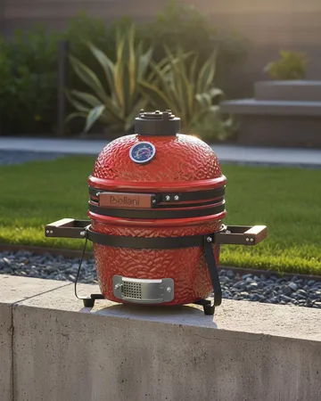 Kamado Kolgrill Keramik - Röd - Trädgård & spabad - Grillar & matlagning utomhus - Kolgrillar - Klotgrillar