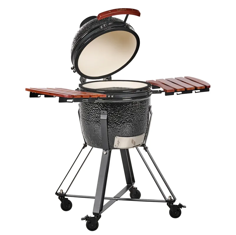Kolgrill Kamado Keramik, Svart/Brun