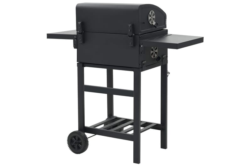 Kolgrill med nedre hylla svart - Svart - Trädgård & spabad - Grillar & matlagning utomhus - Kolgrillar