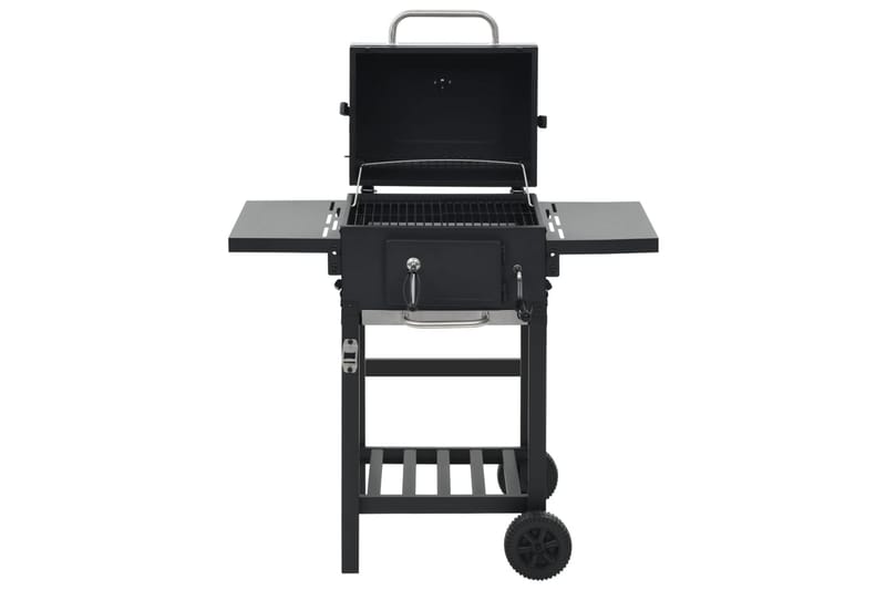Kolgrill med nedre hylla svart - Svart - Trädgård & spabad - Grillar & matlagning utomhus - Kolgrillar