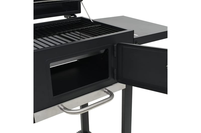 Kolgrill med nedre hylla svart - Svart - Trädgård & spabad - Grillar & matlagning utomhus - Kolgrillar