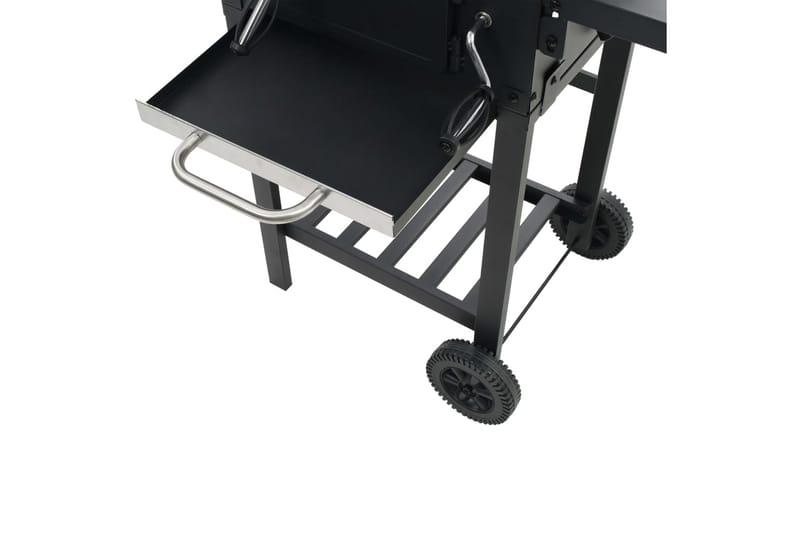 Kolgrill med nedre hylla svart - Svart - Trädgård & spabad - Grillar & matlagning utomhus - Kolgrillar