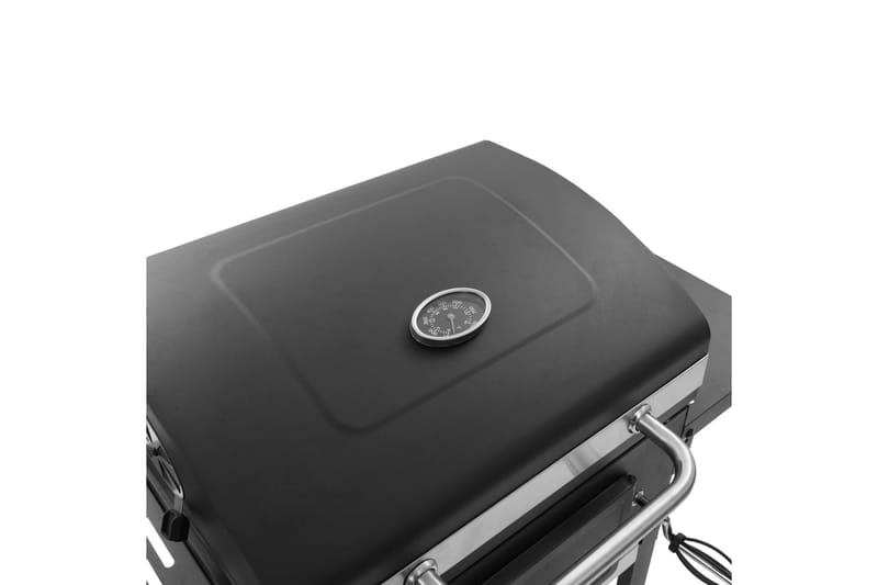 Kolgrill med nedre hylla svart - Svart - Trädgård & spabad - Grillar & matlagning utomhus - Kolgrillar