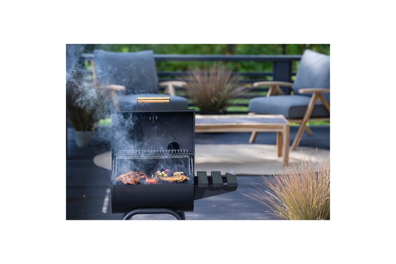 Kolgrill Mustang Barrel Kilgore - Svart - Trädgård & spabad - Grillar & matlagning utomhus - Kolgrillar