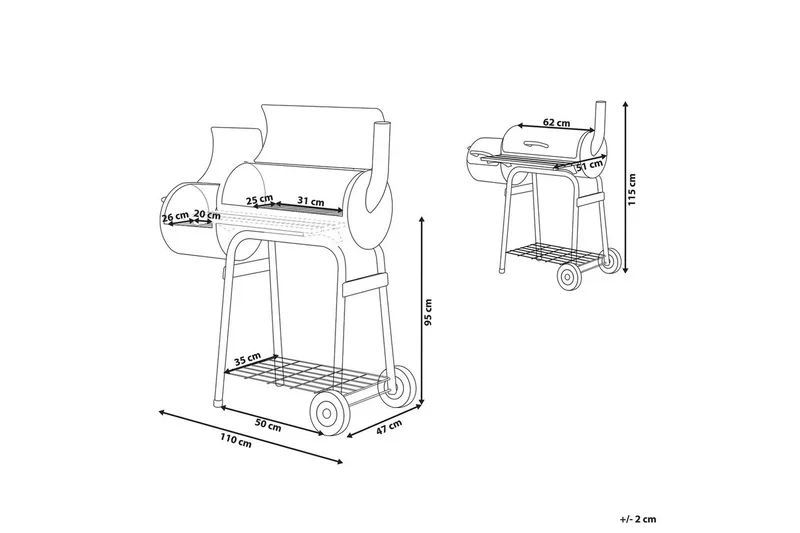 Kolgrill Satah - Trädgård & spabad - Grillar & matlagning utomhus - Kolgrillar