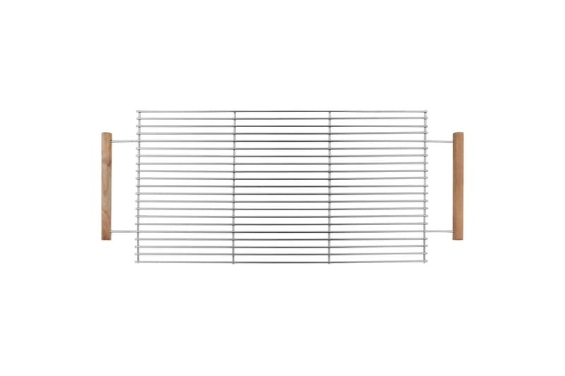 Kolgrill XXL rostfritt stål med 2 hyllor - Silver - Trädgård & spabad - Grillar & matlagning utomhus - Kolgrillar