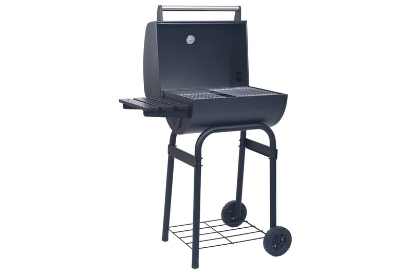 Kolgrill/rökargrill med nedre hylla svart - Svart - Trädgård & spabad - Grillar & matlagning utomhus - Kolgrillar