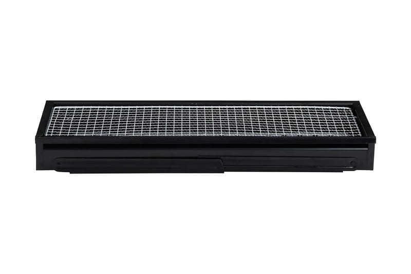 Portabel campinggrill stål 60x22,5x33 cm - Svart - Trädgård & spabad - Grillar & matlagning utomhus - Kolgrillar