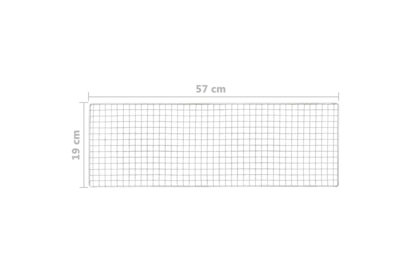 Portabel campinggrill stål 60x22,5x33 cm - Svart - Trädgård & spabad - Grillar & matlagning utomhus - Kolgrillar