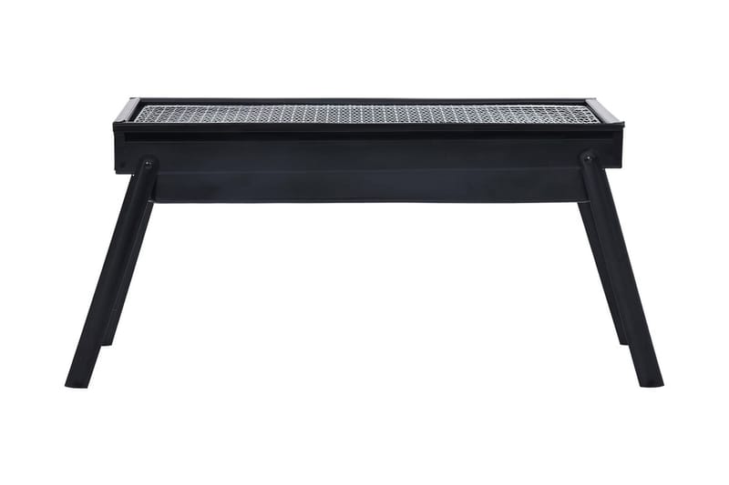 Portabel campinggrill stål 60x22,5x33 cm - Svart - Trädgård & spabad - Grillar & matlagning utomhus - Kolgrillar