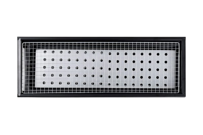 Portabel campinggrill stål 60x22,5x33 cm - Svart - Trädgård & spabad - Grillar & matlagning utomhus - Kolgrillar