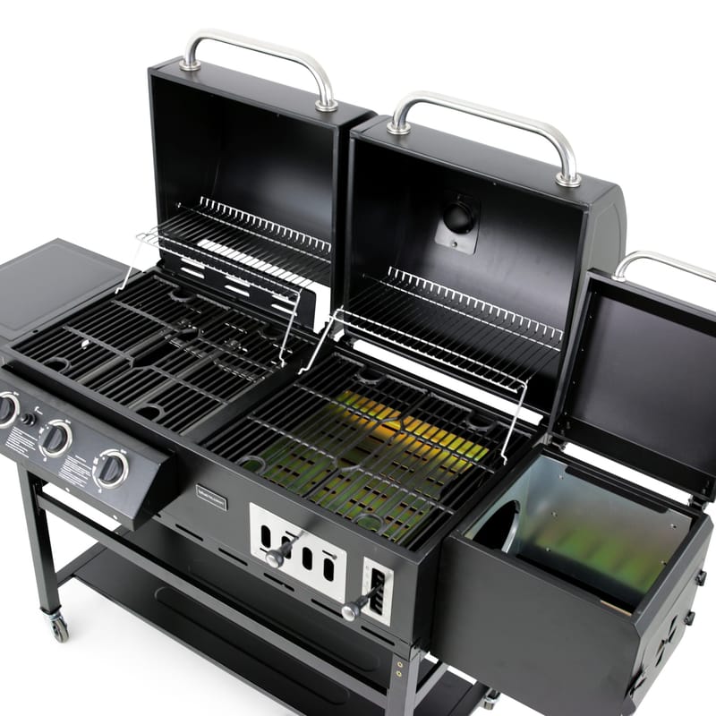 Kombinerad kol- & gasolgrill med rök | Cleaveland - Trädgård & spabad - Grillar & matlagning utomhus - Gasolgrill