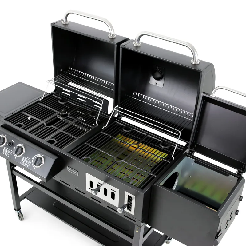 Kombinerad kol- & gasolgrill med rök | Cleaveland - Trädgård & spabad - Grillar & matlagning utomhus - Gasolgrill