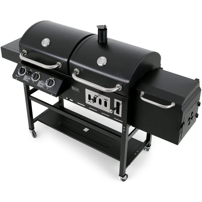 Kombinerad kol- & gasolgrill med rök | Cleaveland - Trädgård & spabad - Grillar & matlagning utomhus - Gasolgrill
